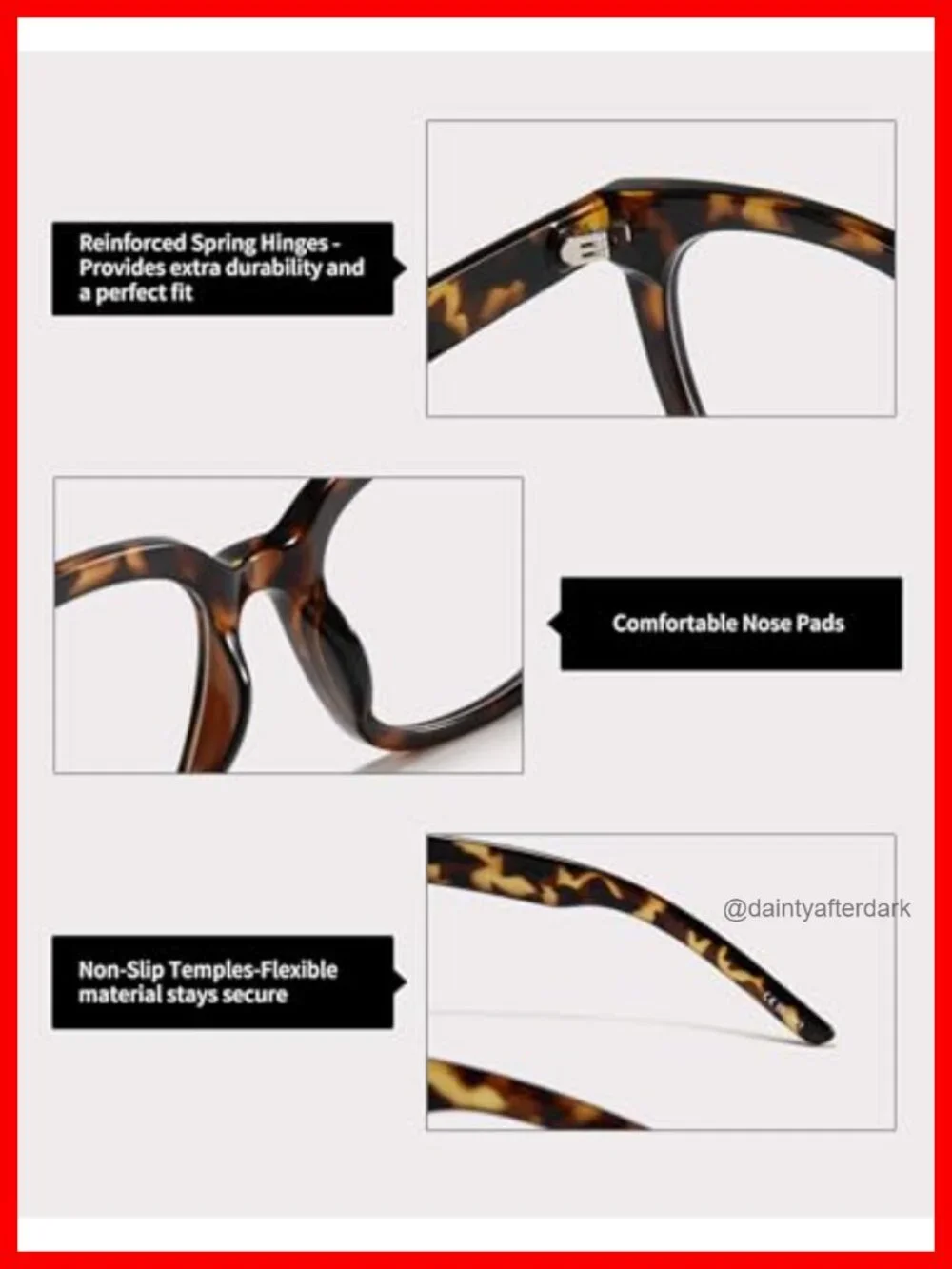 TR90 Full Rim Square Blue Light Blocking Glasses for Women Men